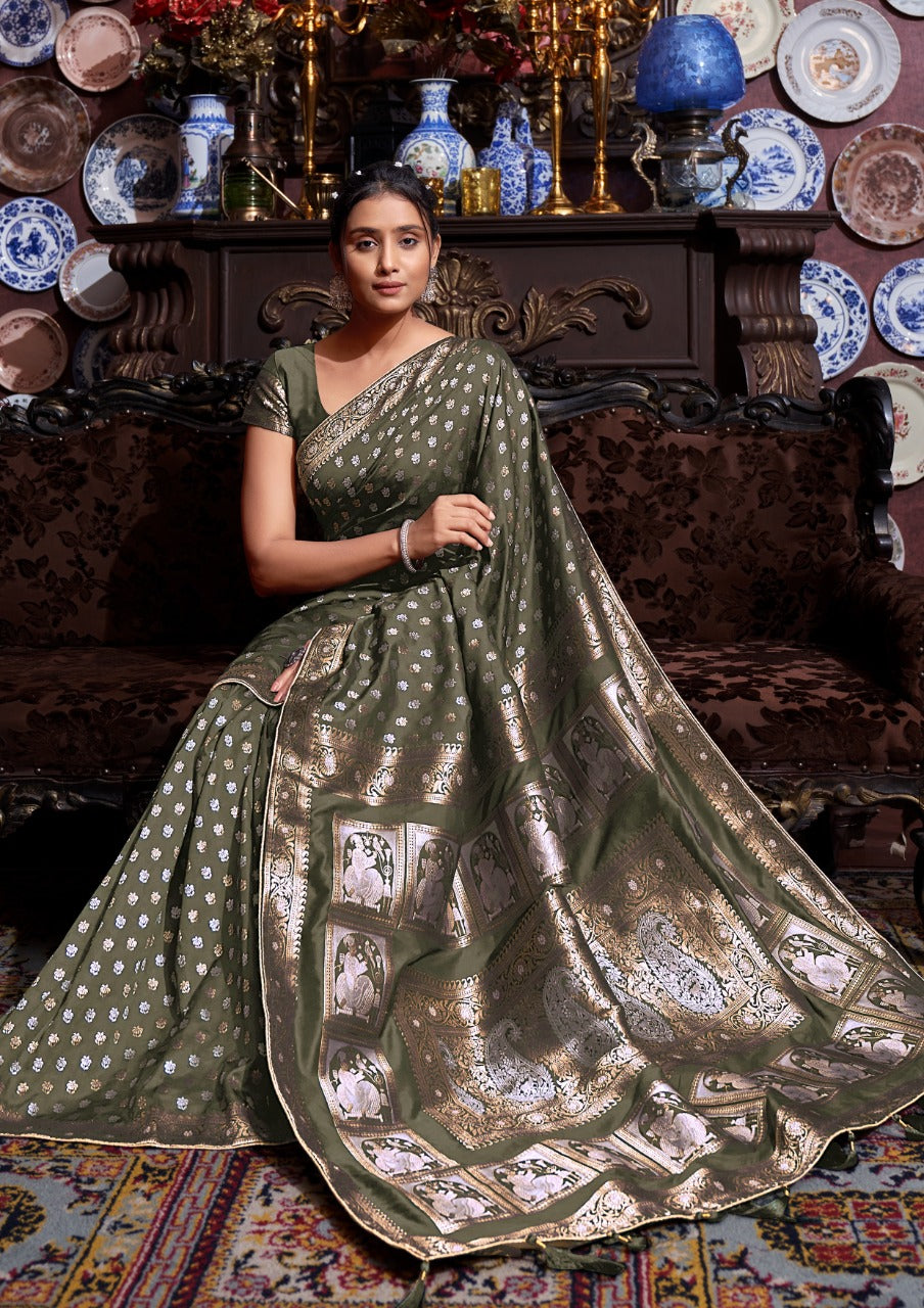 Mahaniya Vol- 3 Banarasi Silk Saree Anant Tex Exports Private Limited