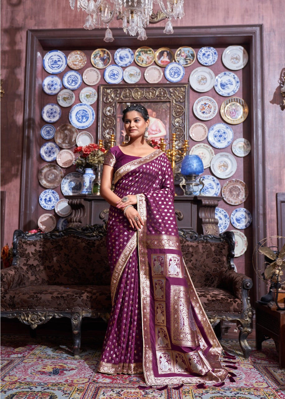 Mahaniya Vol- 3 Banarasi Silk Saree Anant Tex Exports Private Limited