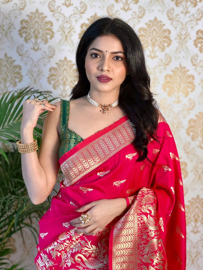WEDDING PURE SILK WITH PURE ZARI WEAVING SAREE Anant Tex Exports Private Limited