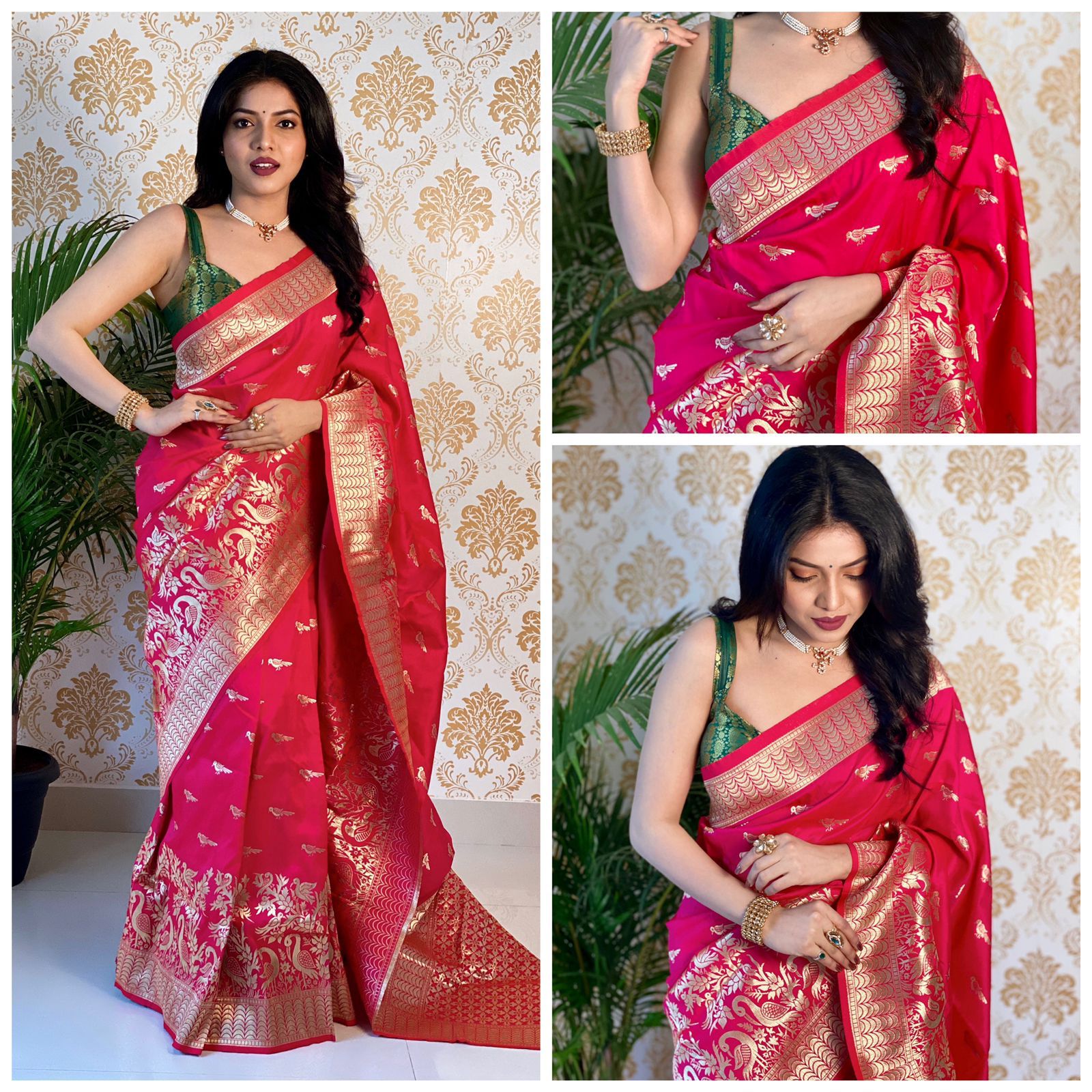 WEDDING PURE SILK WITH PURE ZARI WEAVING SAREE Anant Tex Exports Private Limited
