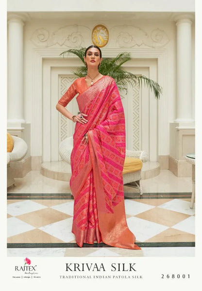 Kriva Silk Traditional Indian Patola Silk Saree Anant Tex Exports Private Limited