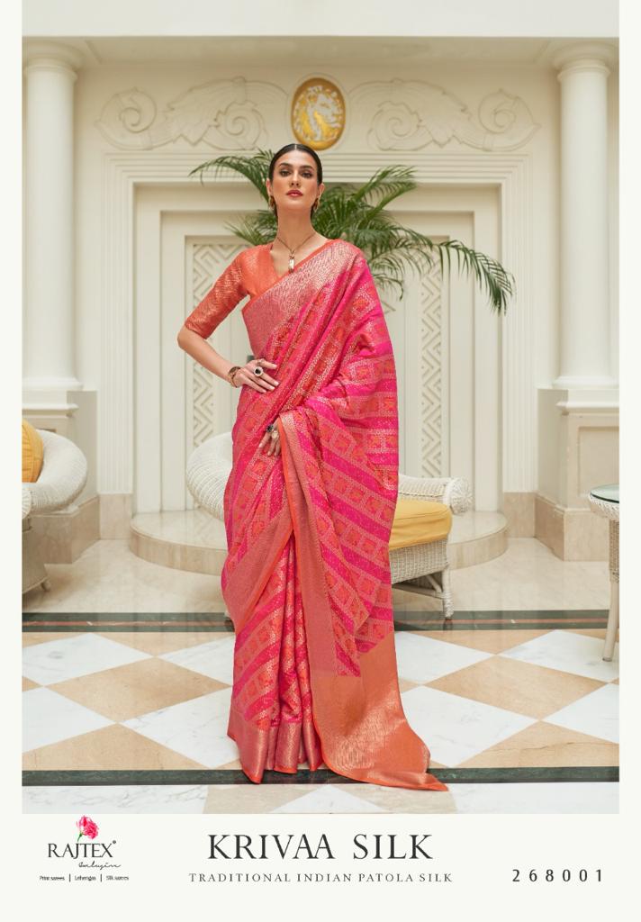 Kriva Silk Traditional Indian Patola Silk Saree Anant Tex Exports Private Limited