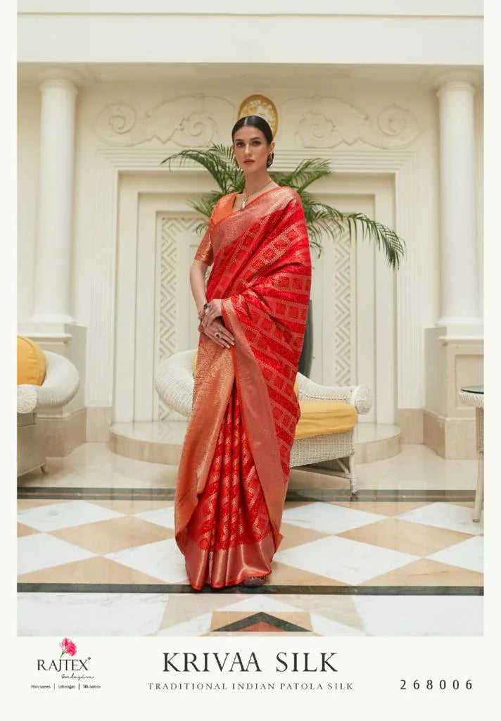 Kriva Silk Traditional Indian Patola Silk Saree Anant Tex Exports Private Limited