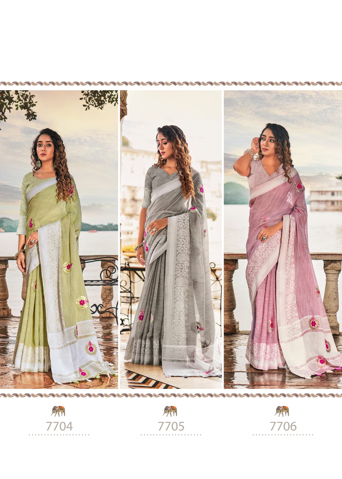 RAJYOG AADHIK SOFT LINEN SAREE Anant Tex Exports Private Limited