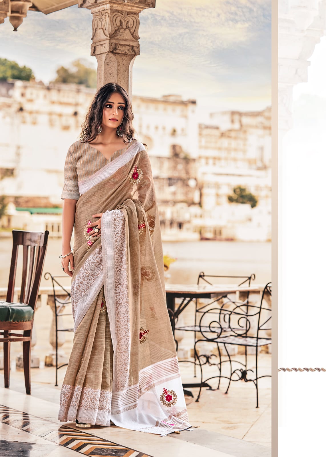 RAJYOG AADHIK SOFT LINEN SAREE Anant Tex Exports Private Limited