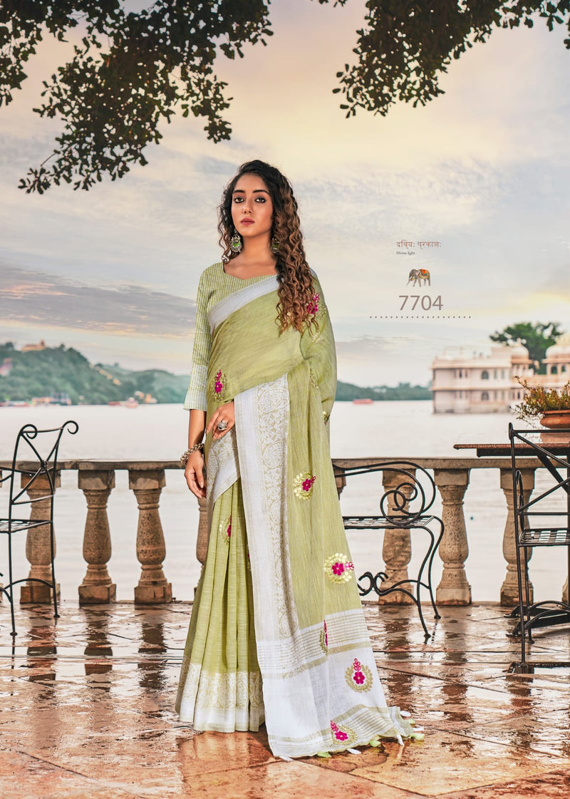 RAJYOG AADHIK SOFT LINEN SAREE Anant Tex Exports Private Limited