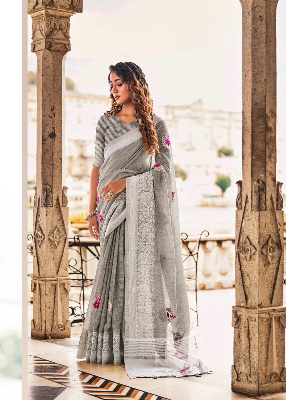 RAJYOG AADHIK SOFT LINEN SAREE Anant Tex Exports Private Limited