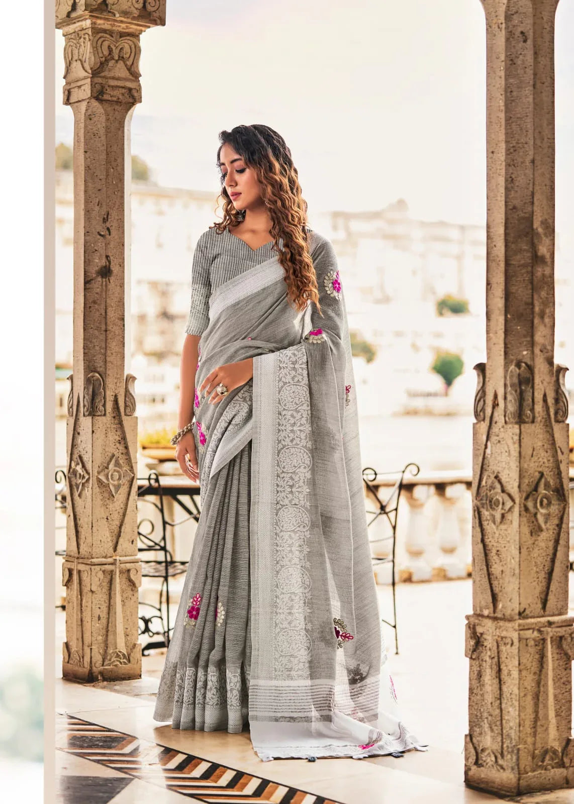 RAJYOG AADHIK SOFT LINEN SAREE Anant Tex Exports Private Limited