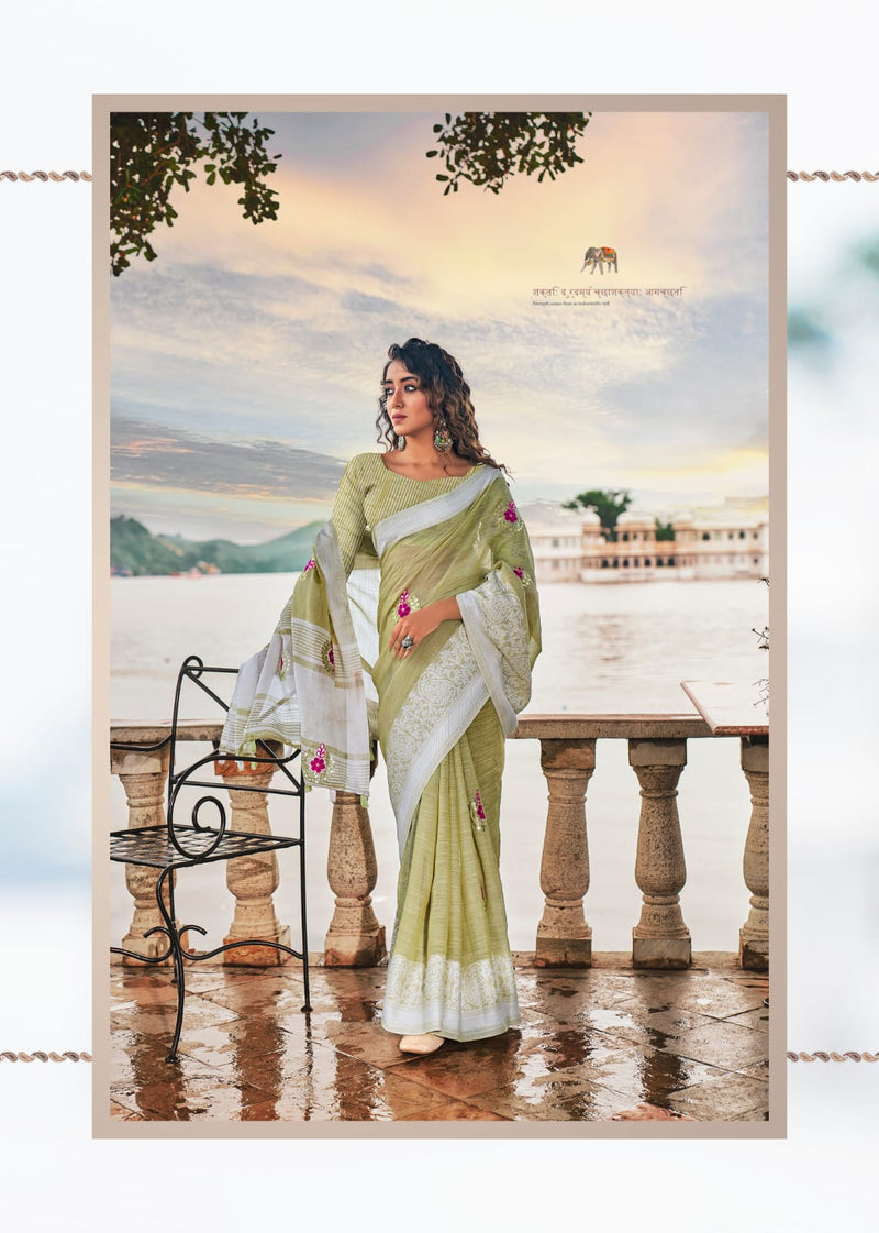 RAJYOG AADHIK SOFT LINEN SAREE Anant Tex Exports Private Limited
