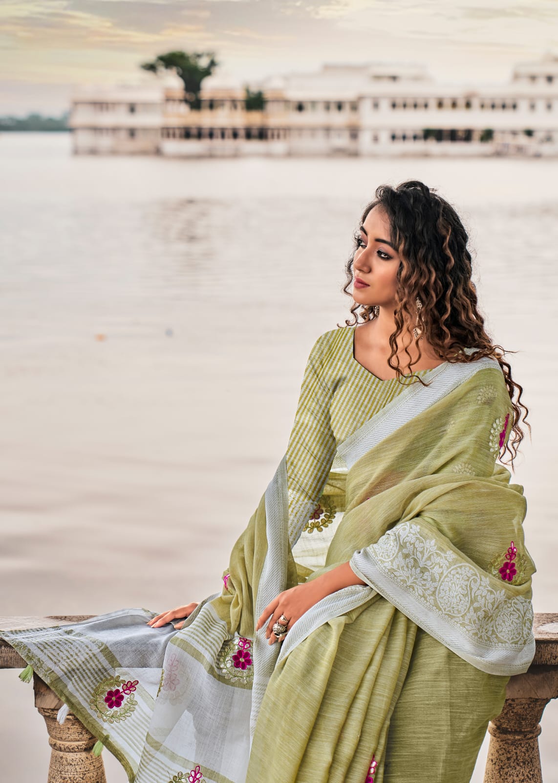 RAJYOG AADHIK SOFT LINEN SAREE Anant Tex Exports Private Limited