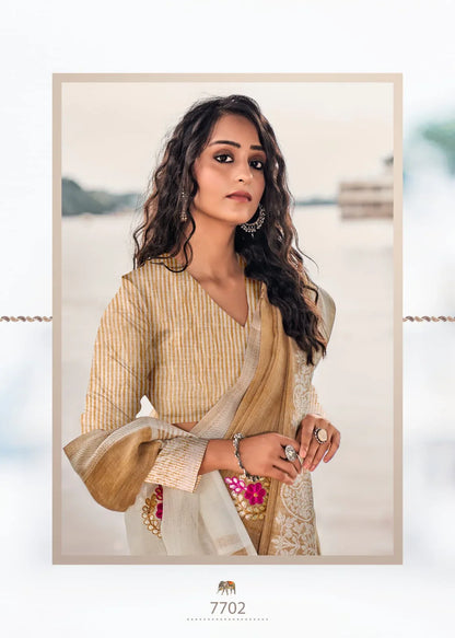 RAJYOG AADHIK SOFT LINEN SAREE Anant Tex Exports Private Limited