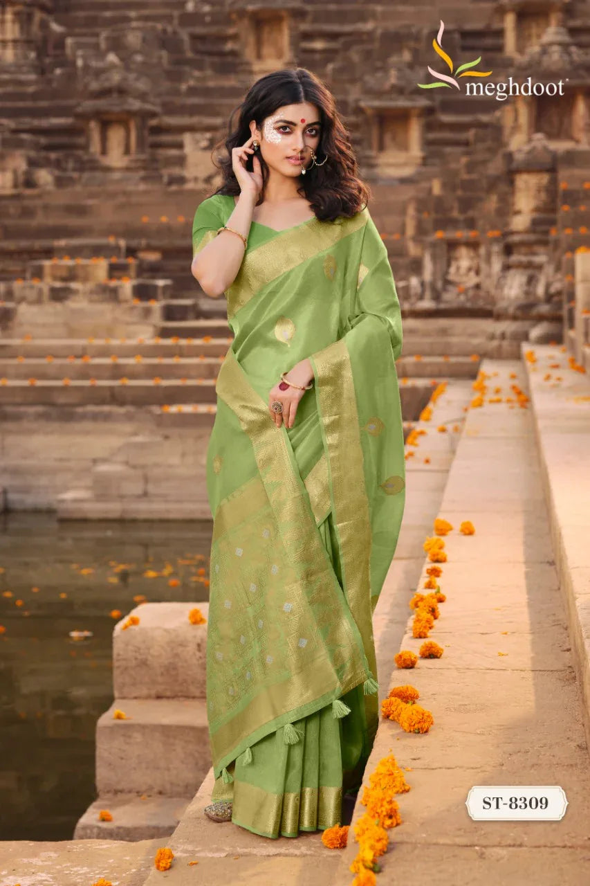 Meghdoot Shuddhi Soft Tissue Silk Saree Anant Tex Exports Private Limited