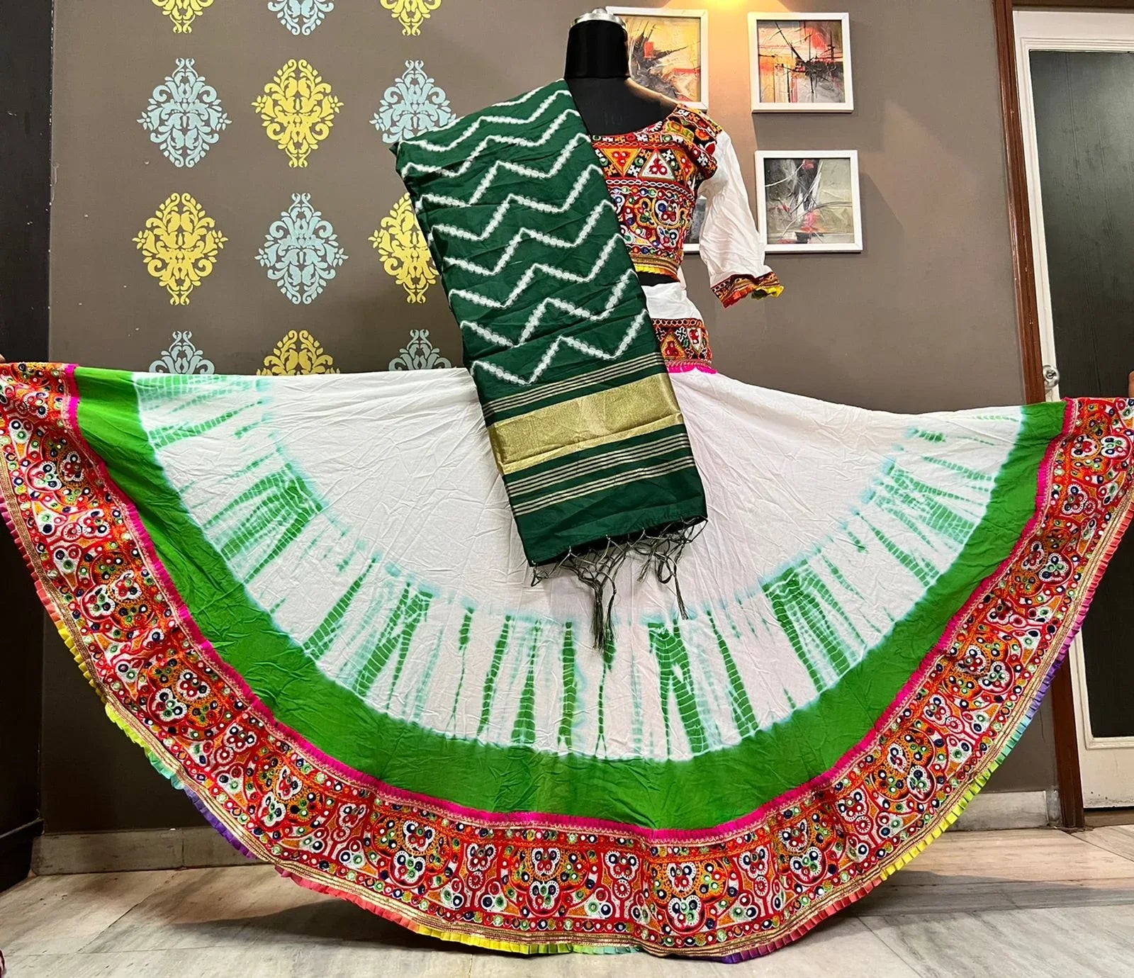 Trending Navaratri Sibori shaded Lehenga choli Anant Tex Exports Private Limited