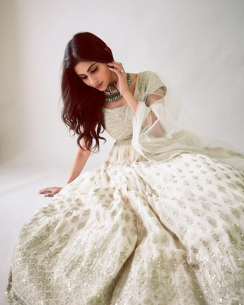 New Designer K Georgette Gown With Dupatta Anant Tex Exports Private Limited