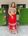 New Designer Georgette Mirror Work Lehengas Choli With Work Dupatta Anant Tex Exports Private Limited