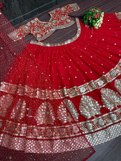 New Designer Georgette Mirror Work Lehengas Choli With Work Dupatta Anant Tex Exports Private Limited