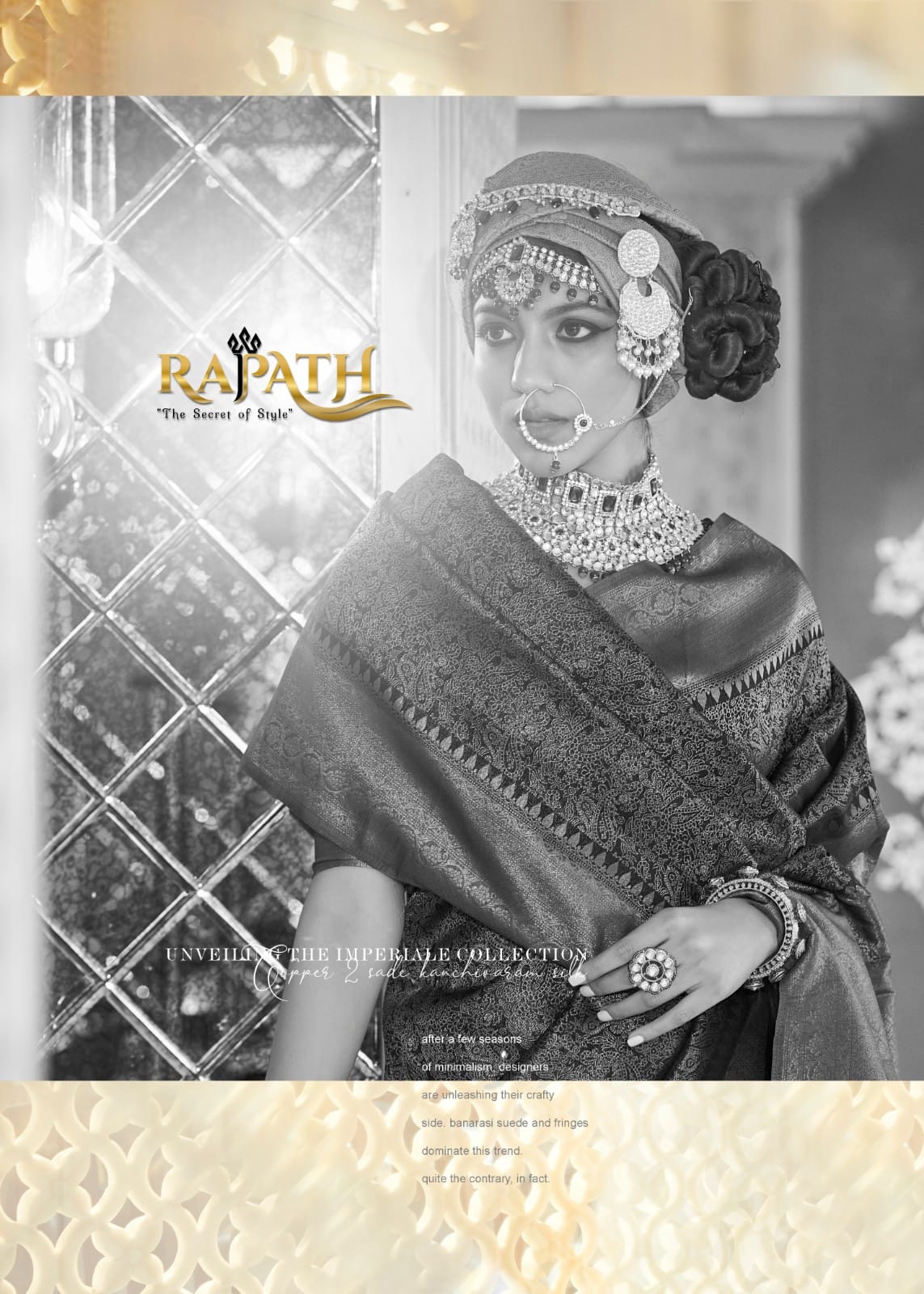 RajPath Fabric Angelina Soft Silk Saree Anant Tex Exports Private Limited