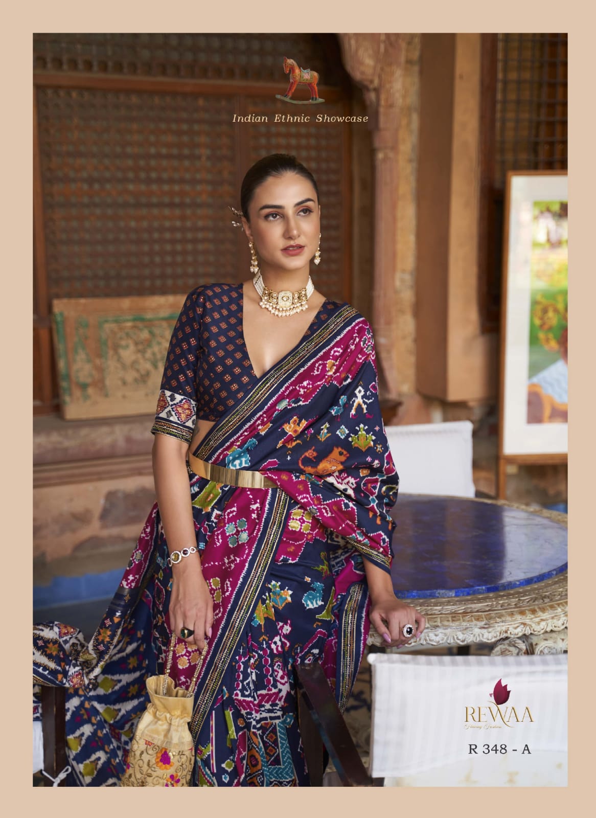 Rewaa Heritage Pure Designer Silk Patola Saree Anant Tex Exports Private Limited