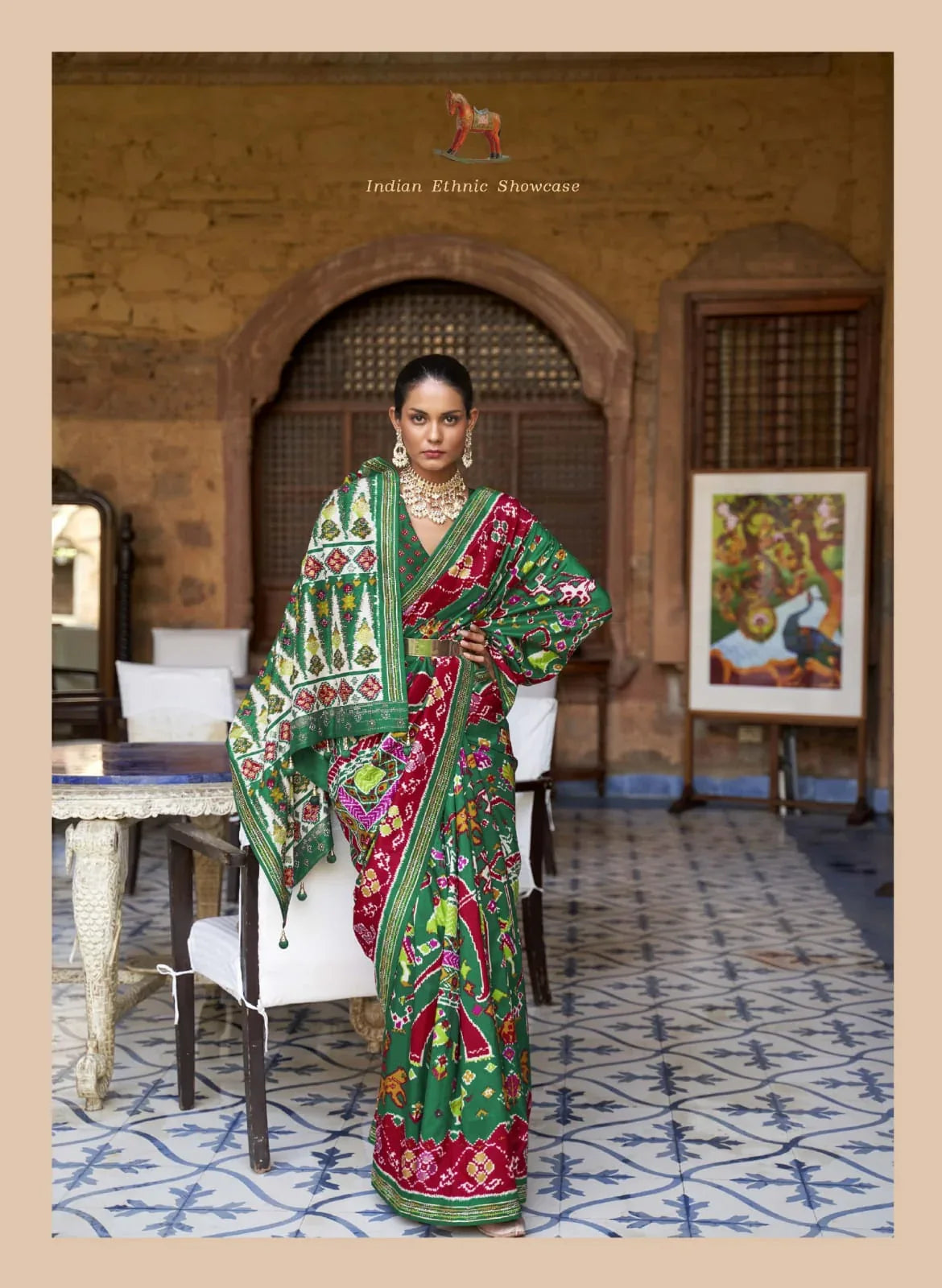 Rewaa Heritage Pure Designer Silk Patola Saree Anant Tex Exports Private Limited
