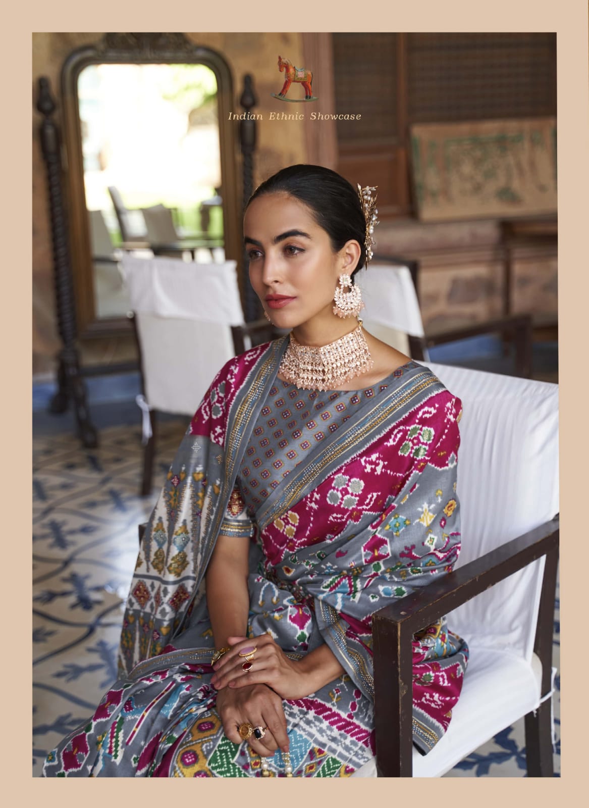 Rewaa Heritage Pure Designer Silk Patola Saree Anant Tex Exports Private Limited