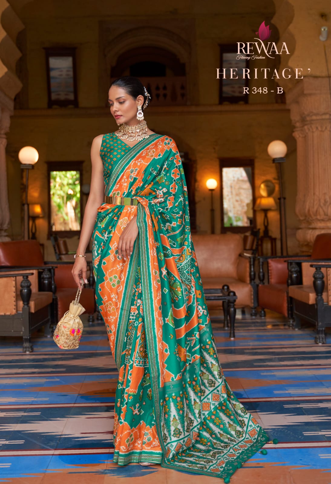 Rewaa Heritage Pure Designer Silk Patola Saree Anant Tex Exports Private Limited