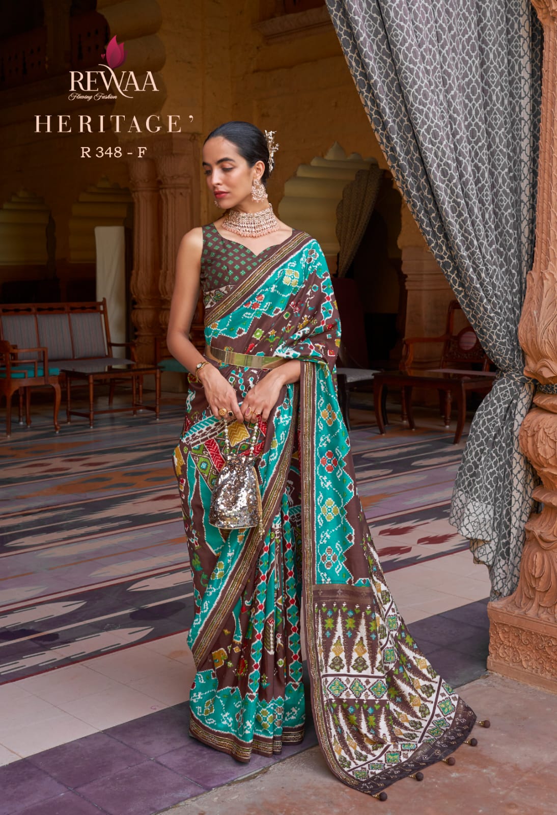 Rewaa Heritage Pure Designer Silk Patola Saree Anant Tex Exports Private Limited