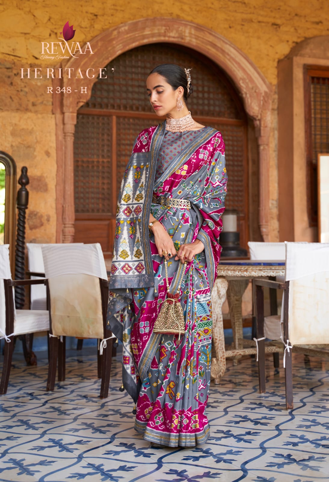 Rewaa Heritage Pure Designer Silk Patola Saree Anant Tex Exports Private Limited