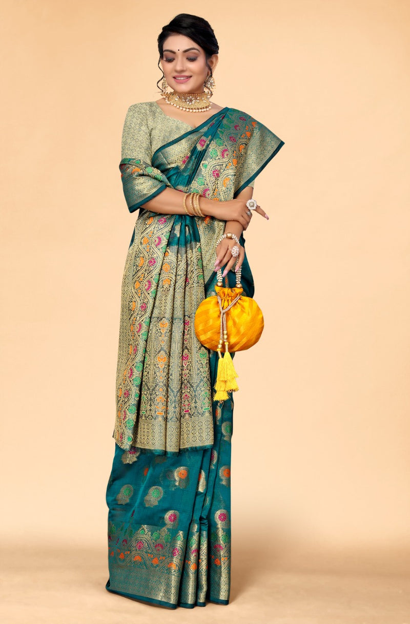 RAAZI VOL 04 ORGANZA FESTIVE WEAR SILK SAREE Anant Tex Exports Private Limited