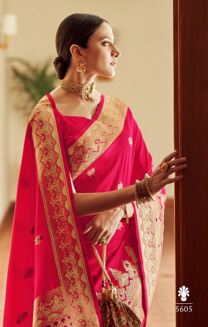 Anubhuti Soft Banarasi Silk Weaving Saree Anant Tex Exports Private Limited