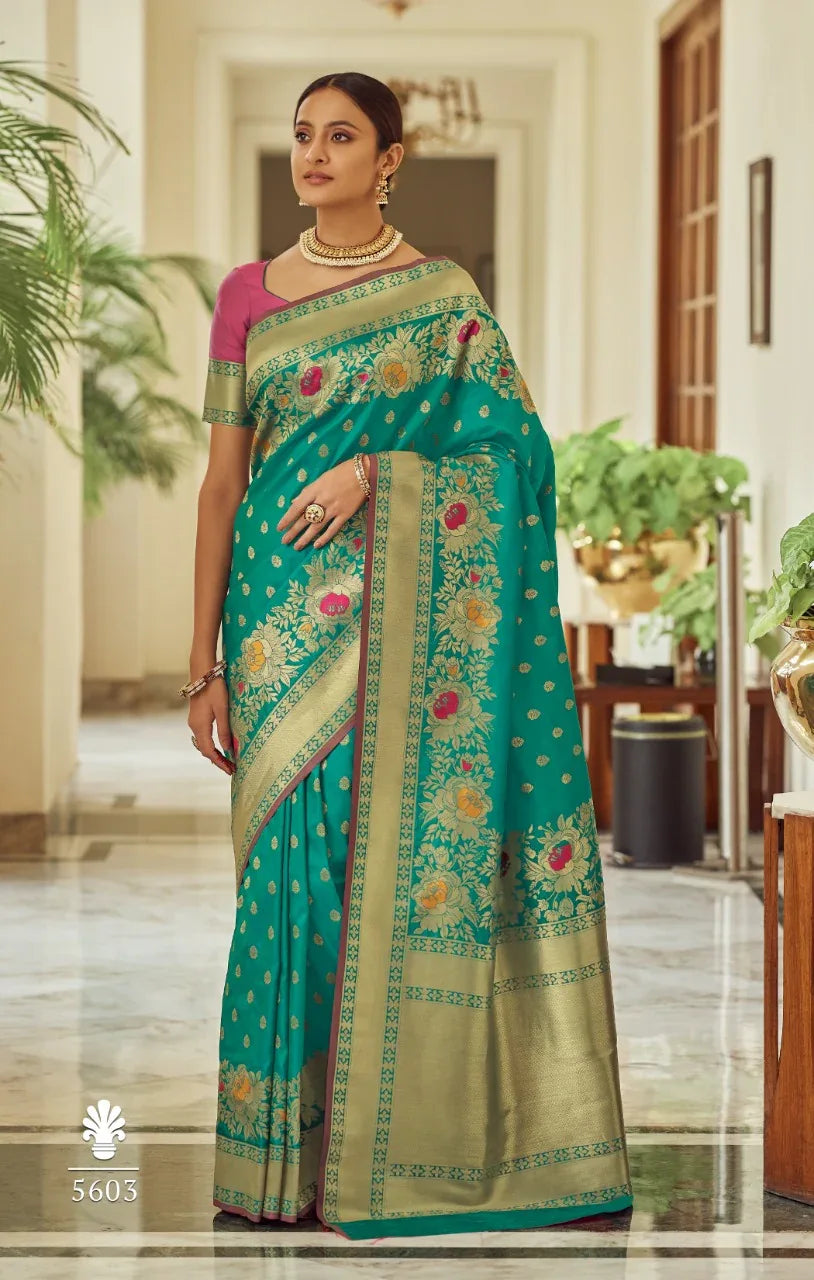 Anubhuti Soft Banarasi Silk Weaving Saree Anant Tex Exports Private Limited