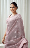 Rajpath Anigma Soft Luckhnowi weaving Linen Saree Anant Tex Exports Private Limited