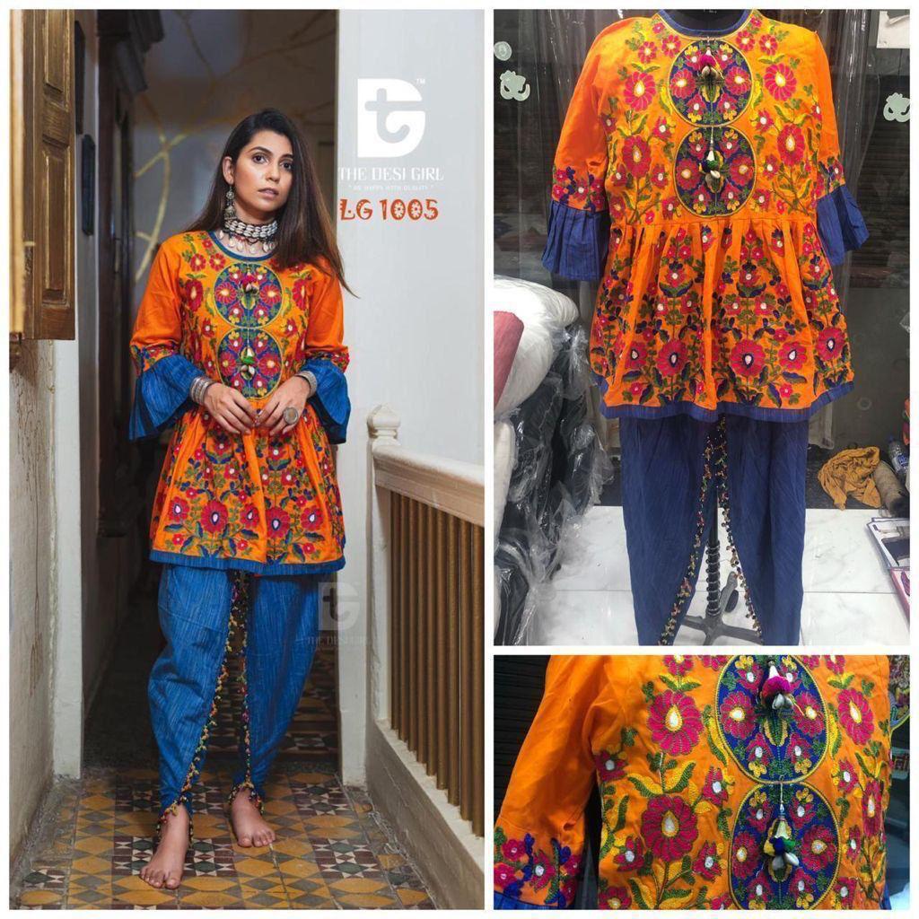 Gujarati print kurtis sale