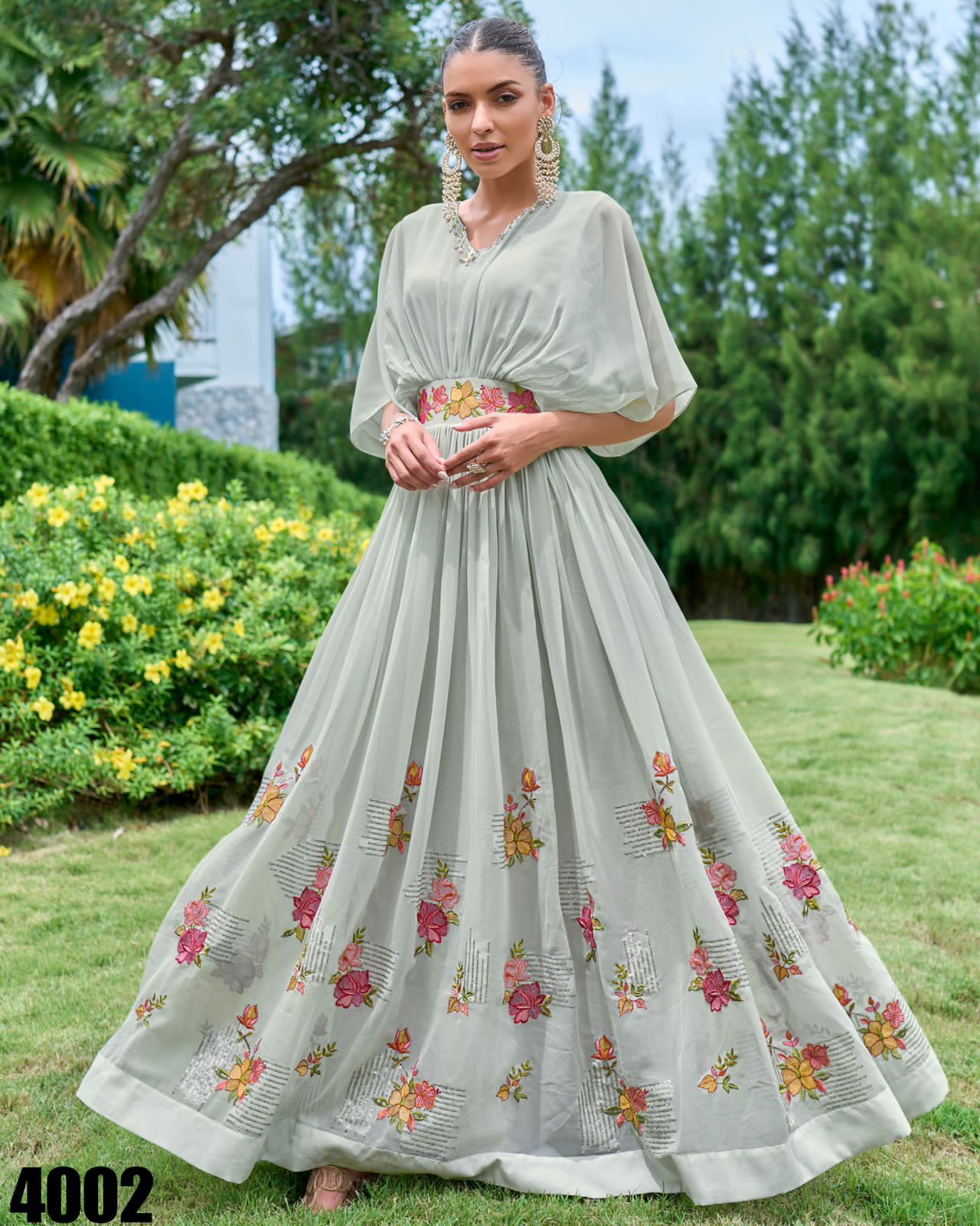 HEAVY GEORGETTE WITH HEAVY EMBROIDERY DESIGNER GWON Anant Tex Exports Private Limited