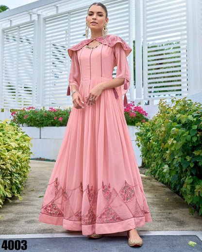 HEAVY GEORGETTE WITH HEAVY EMBROIDERY DESIGNER GWON Anant Tex Exports Private Limited
