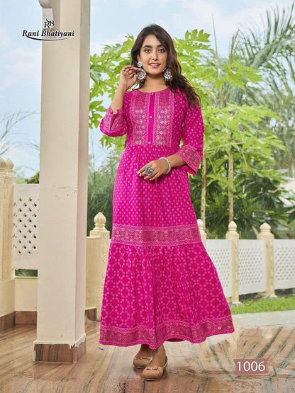 RANI BHATIYANI APSARA VOL 1 KURTI Anant Tex Exports Private Limited
