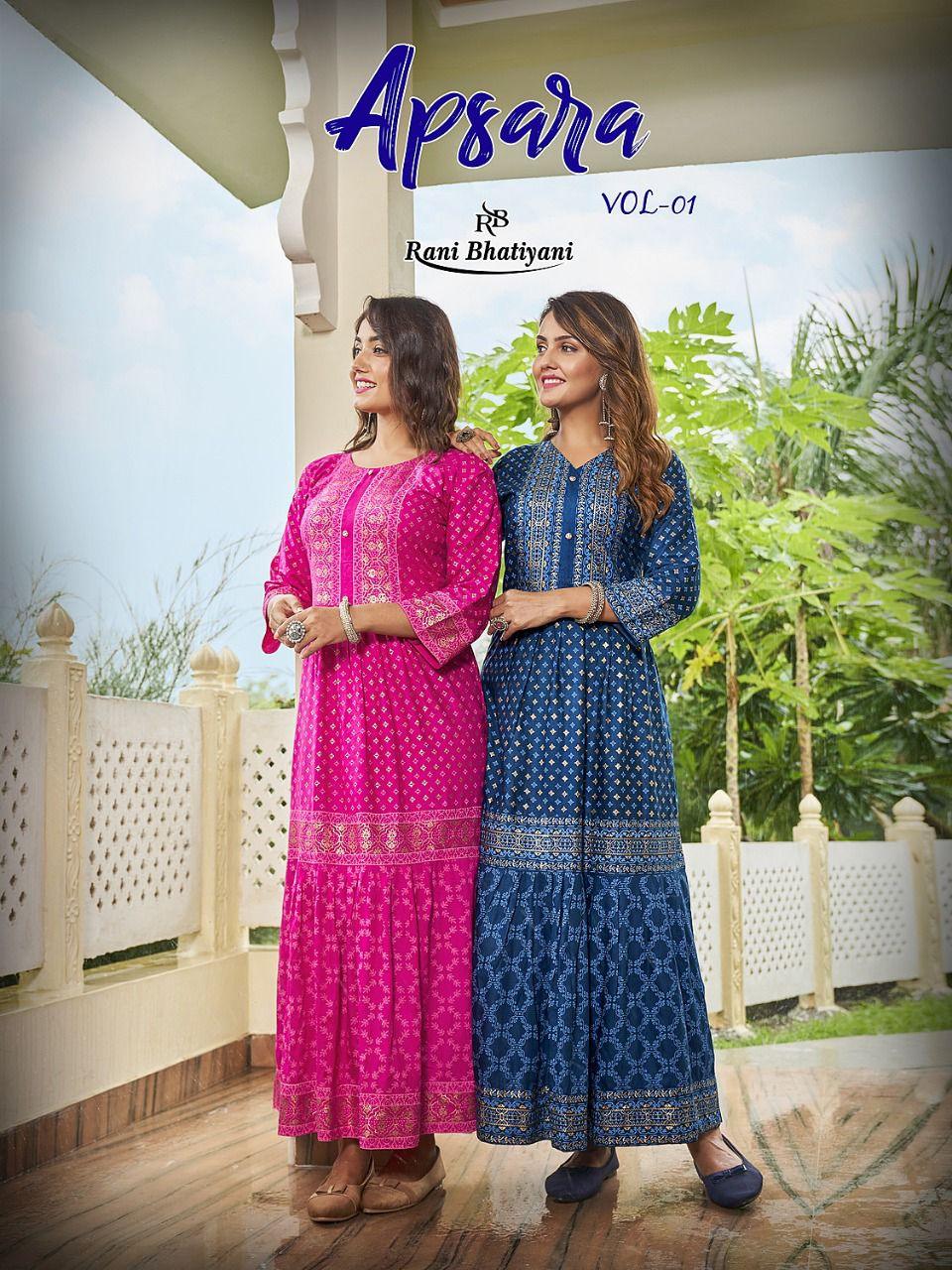 RANI BHATIYANI APSARA VOL 1 KURTI Anant Tex Exports Private Limited