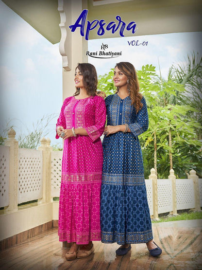 RANI BHATIYANI APSARA VOL 1 KURTI Anant Tex Exports Private Limited