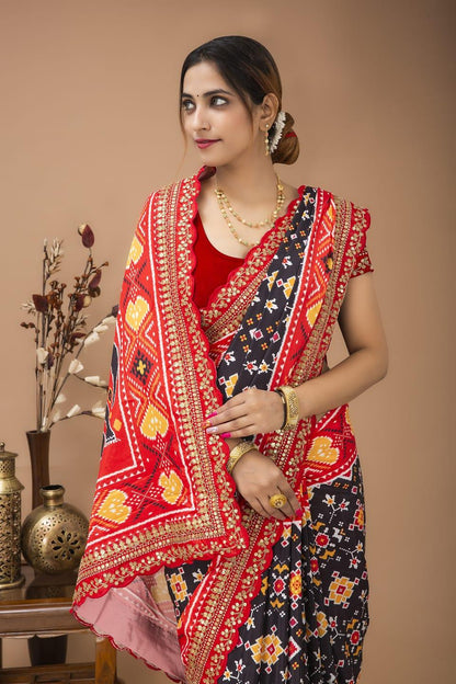 Satin Silk &amp; Digital Print Saree Anant Tex Exports Private Limited
