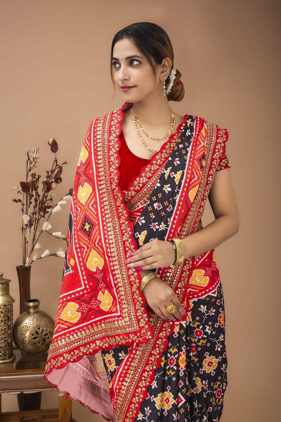 Satin Silk & Digital Print Saree Anant Tex Exports Private Limited