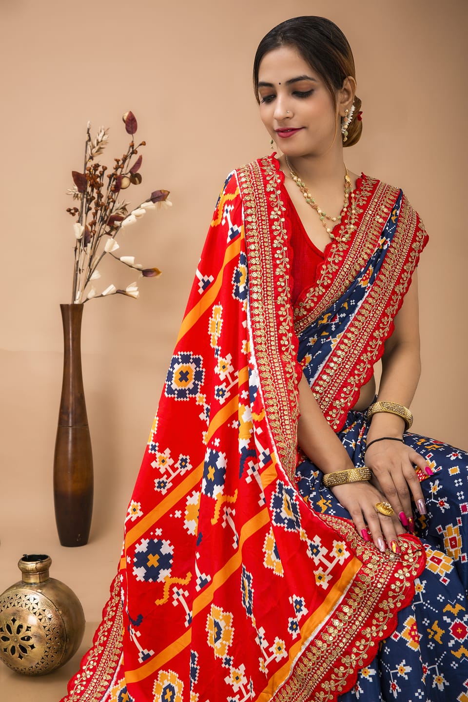 Satin Silk & Digital Print Saree Anant Tex Exports Private Limited