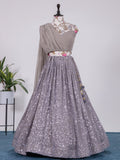 Western Wear Gray Lehenga Choli Anant Tex Exports Private Limited