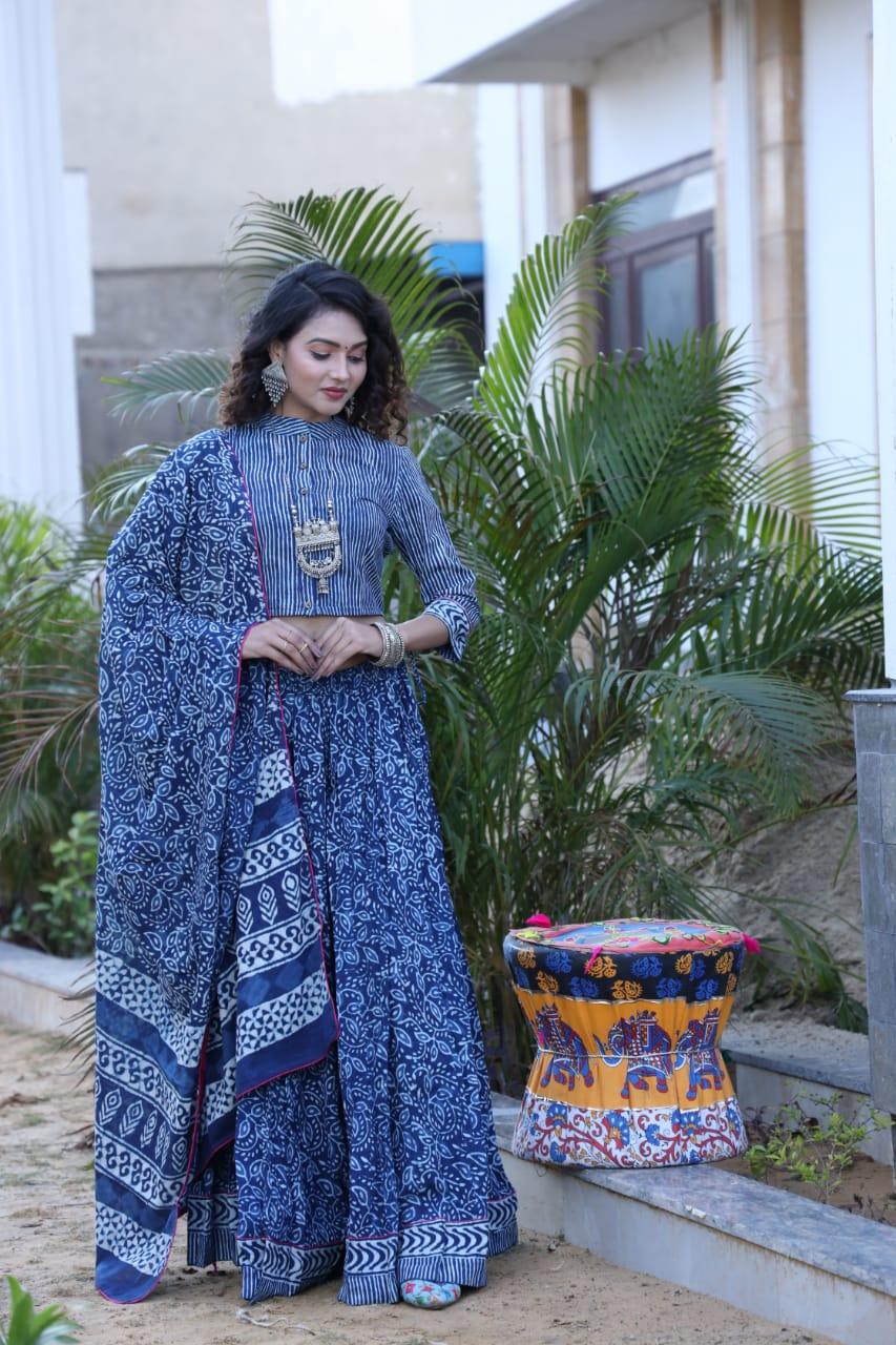 Designer Top &amp; skirt Printed Lehenga Anant Tex Exports Private Limited