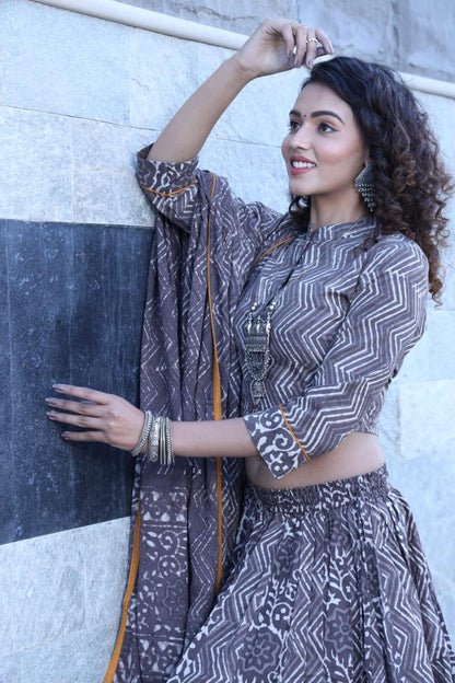 Designer Top &amp; skirt Printed Lehenga Anant Tex Exports Private Limited