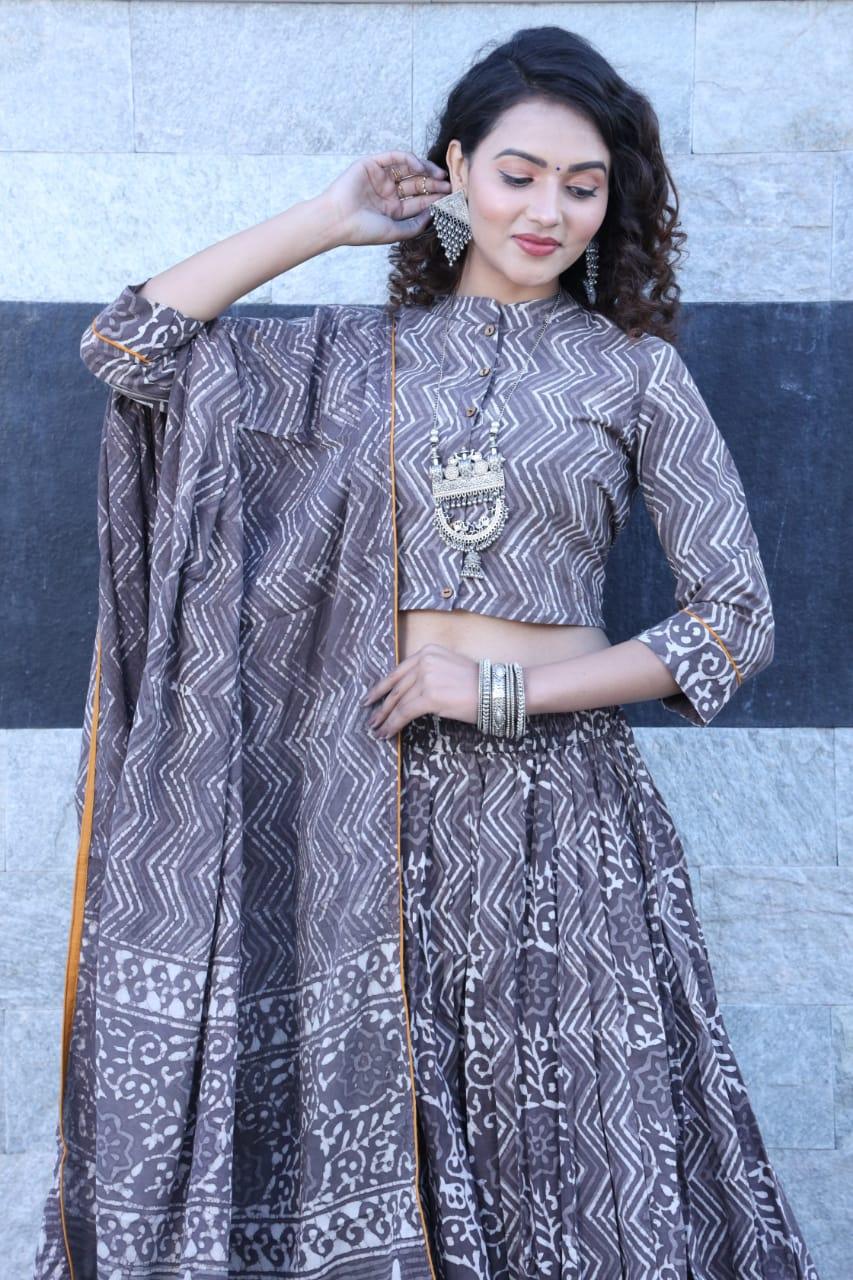 Designer Top &amp; skirt Printed Lehenga Anant Tex Exports Private Limited