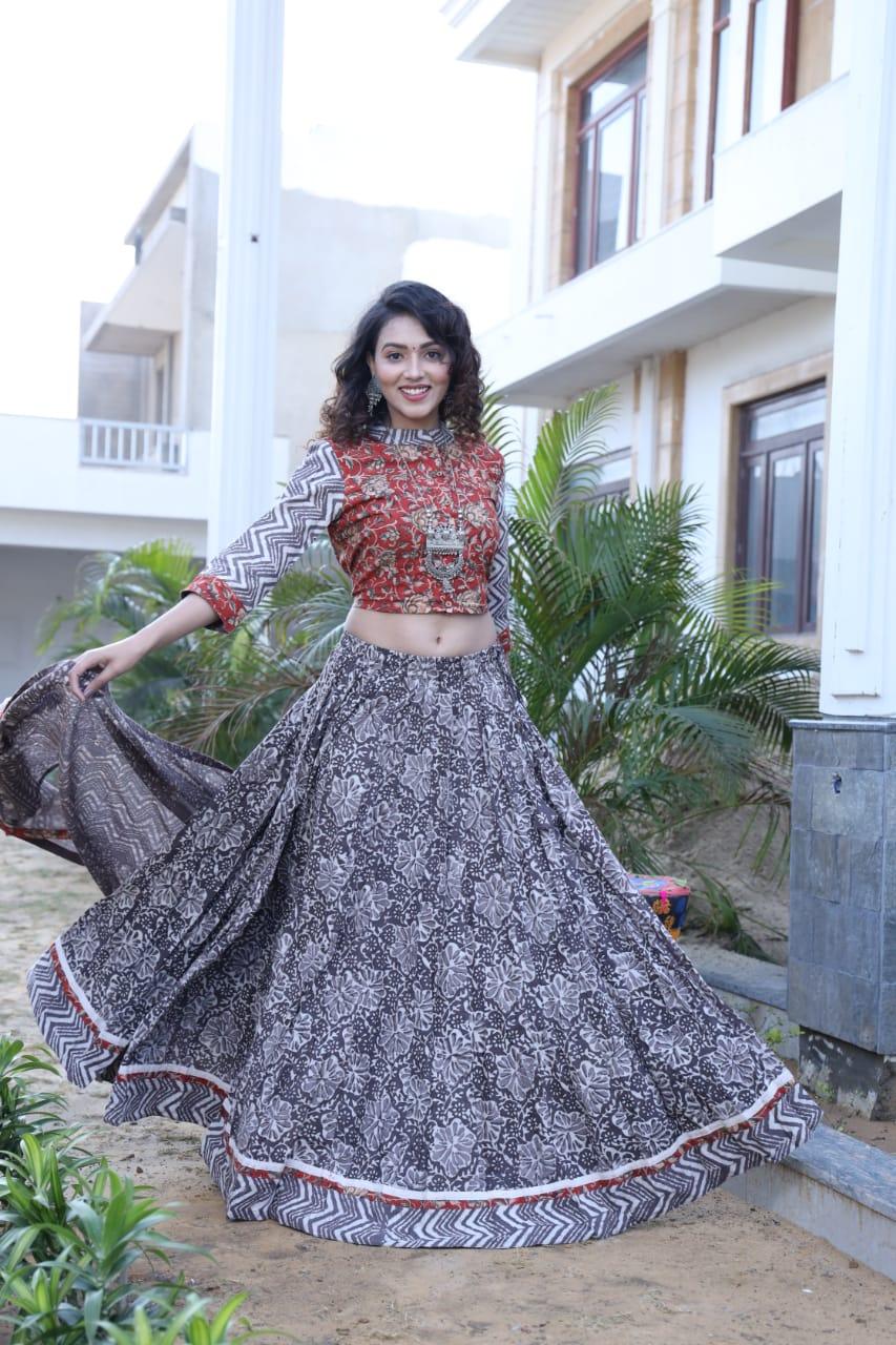 Designer Top &amp; skirt Printed Lehenga Anant Tex Exports Private Limited