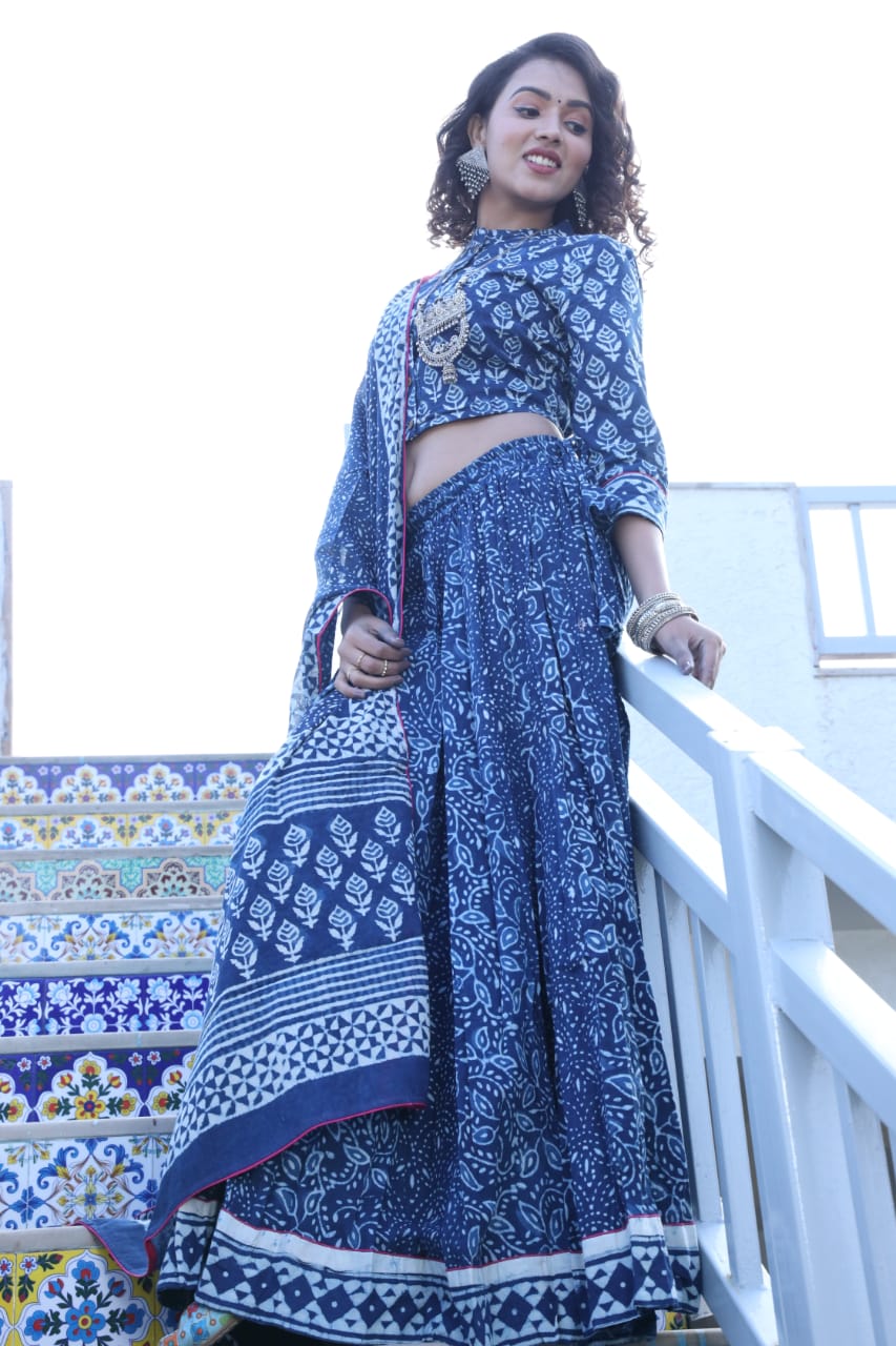 Designer Top & skirt Printed Lehenga Anant Tex Exports Private Limited
