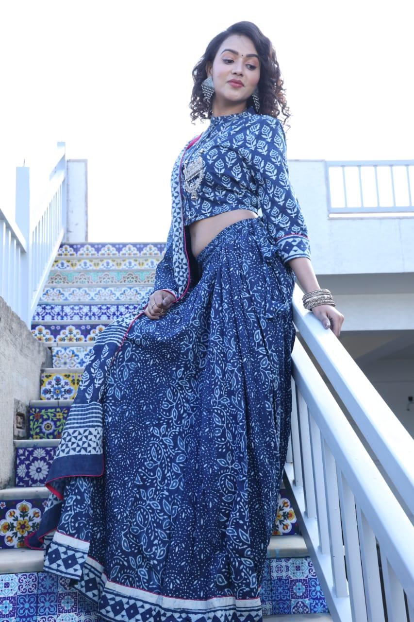 Designer Top &amp; skirt Printed Lehenga Anant Tex Exports Private Limited