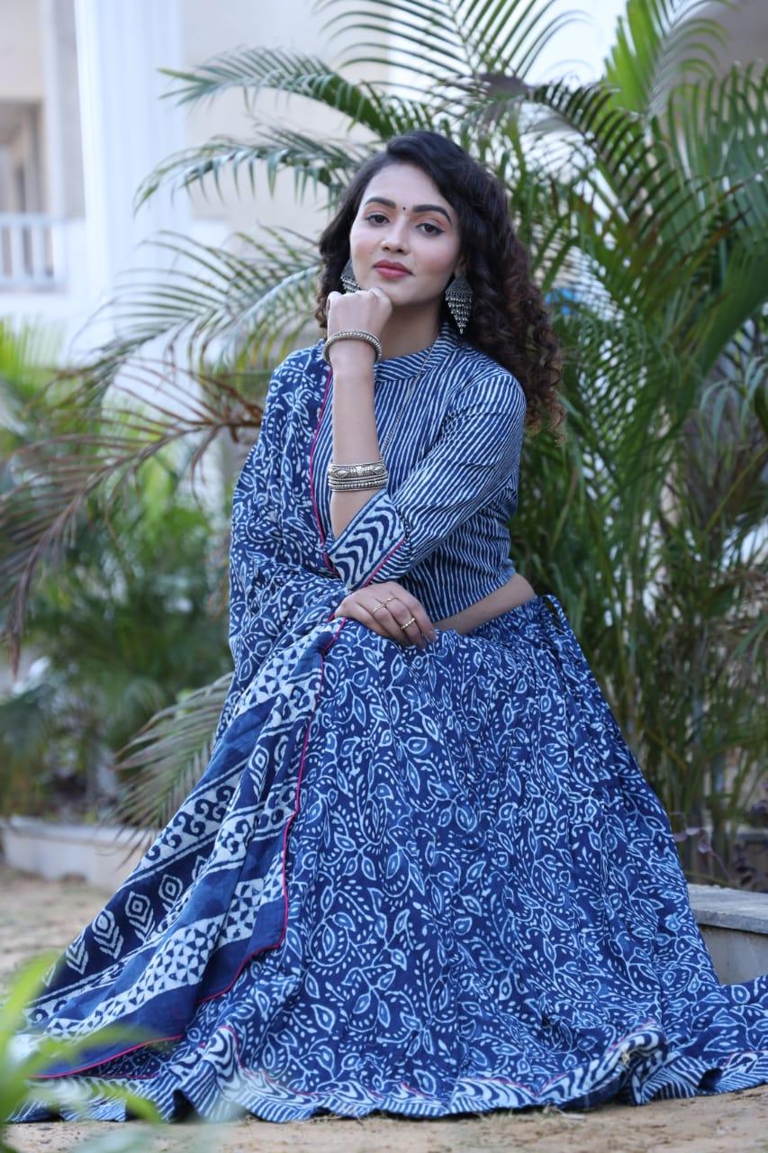 Designer Top &amp; skirt Printed Lehenga Anant Tex Exports Private Limited