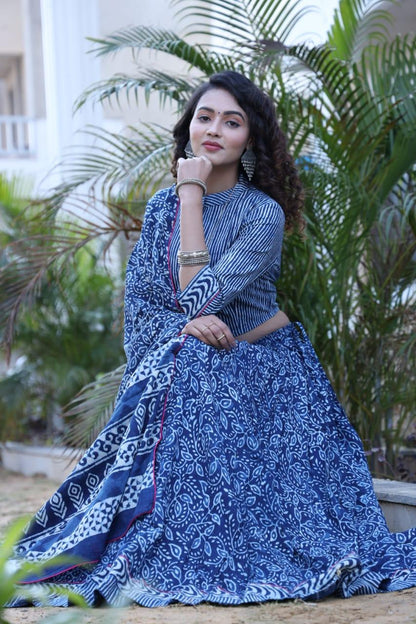 Designer Top &amp; skirt Printed Lehenga Anant Tex Exports Private Limited