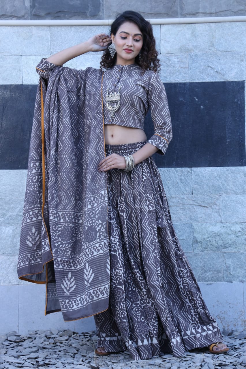 Designer Top & skirt Printed Lehenga Anant Tex Exports Private Limited